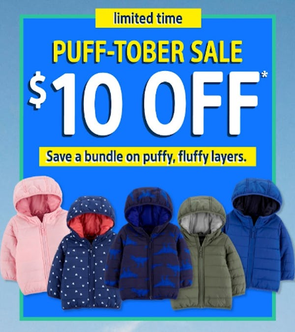 Puff-Tober Sale $10 Off