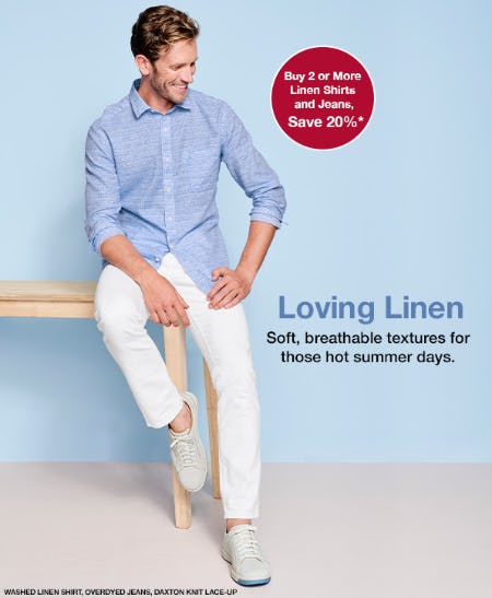 Buy More, Save More on Linen from Johnston & Murphy