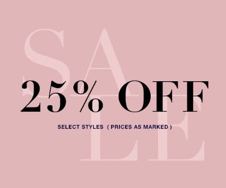 25% Off Sale