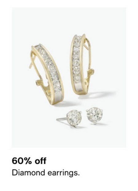 60% Off Diamond Earrings from Macy's Men's & Home & Childrens