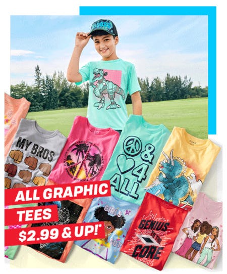 All Graphic Tees $2.99 and Up from The Children's Place Gymboree
