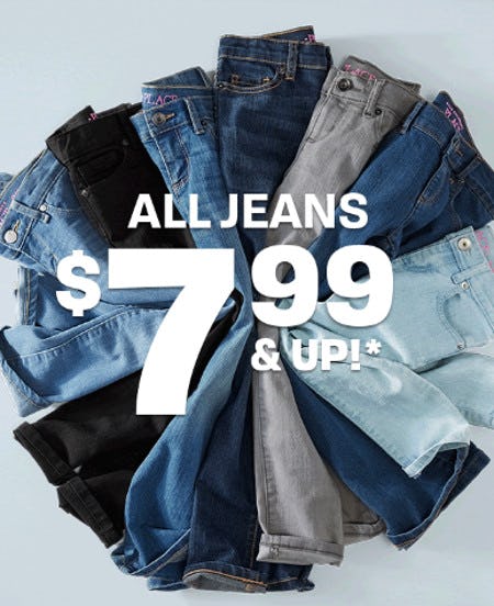 All Jeans $7.99 and Up