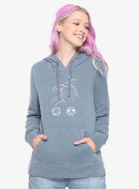 Harry Potter Faded Ravenclaw Girls Hoodie from Hot Topic
