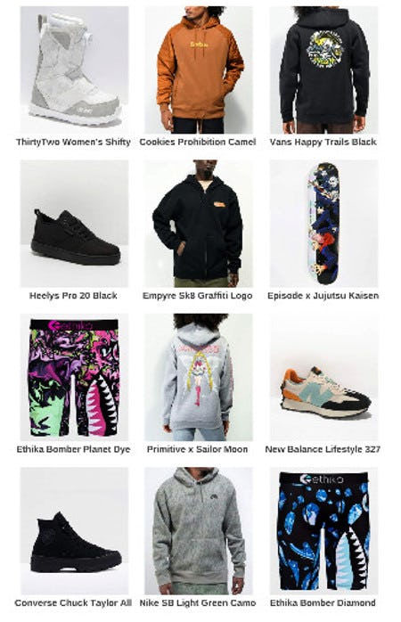 Everything New from Zumiez