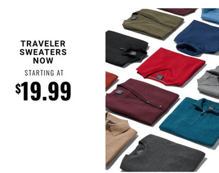 Traveler Sweaters Now Starting at $19.99 from Men's Wearhouse