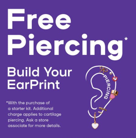 Free Piercing from Claire's