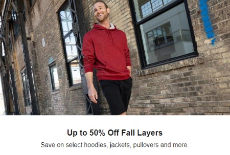 Up to 50% Off Fall Layers