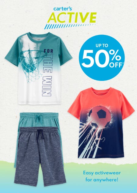 Up to 50% Off Activewear from Carter's