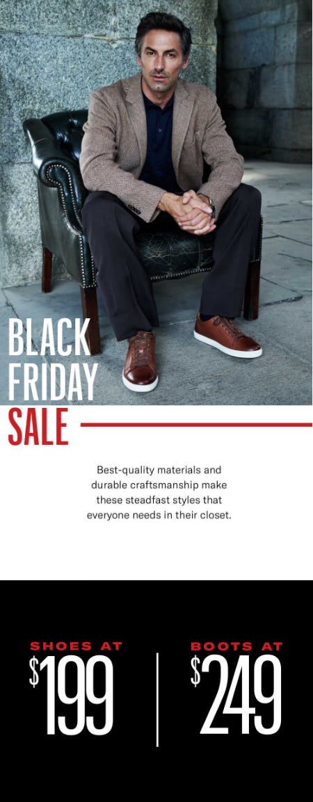 Black Friday Sale: Shoes Start at $199 & Boots at $249 from Allen Edmonds
