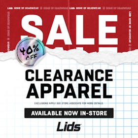 40% Off Clearance Apparel at Lids