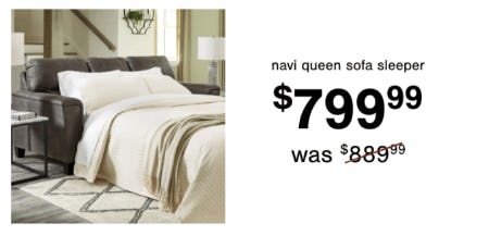 $799.99 Navi Queen Sofa Sleeper from Ashley Homestore