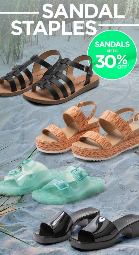 Sandals Up to 30% Off from Tillys