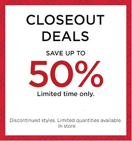 Closeout Deals