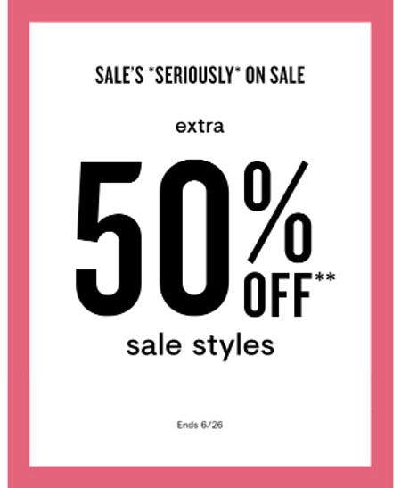 Extra 50% Off Sale Styles from Loft