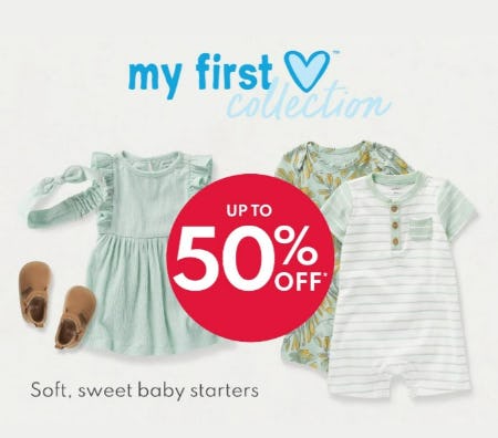My First Love Collection Up to 50% Off from Carter's
