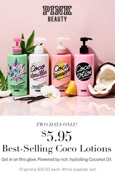 $5.95 Best-Selling Coco Lotions from Victoria's Secret