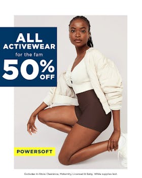 All Activewear For The Fam 50% Off