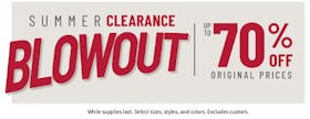Summer Clearance Blowout Up to 70% off Original Prices