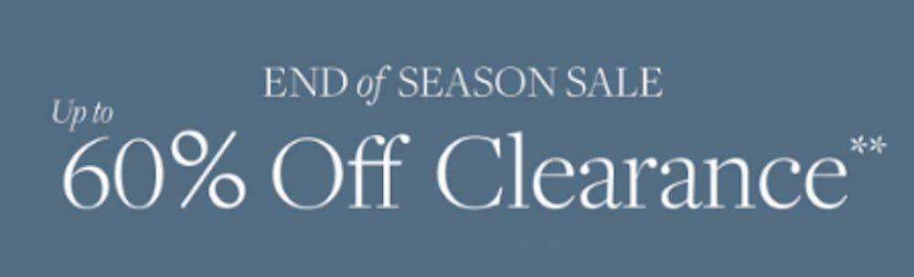 End of Season Sale