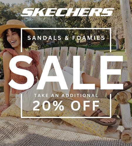 Take an additional 20% off Sandals & Foamies