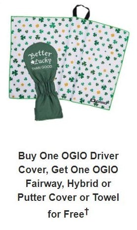 Buy One OGIO Driver Cover, Get One OGIO Fairway, Hybrid or Putter Cover or Towel for Free