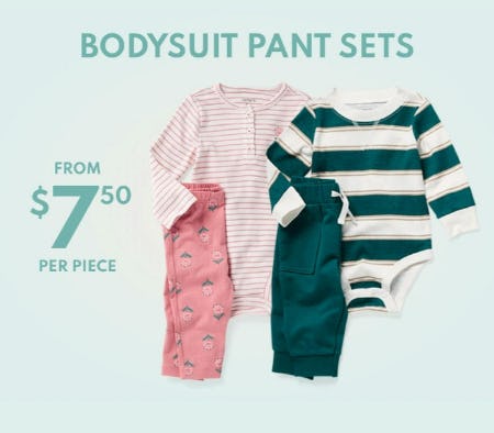Bodysuit Pant Sets From $7.50 Per Piece from Carter's Oshkosh