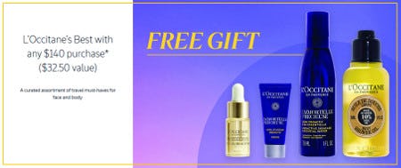 L'Occitane's Best With Any $140 Purchase from L'Occitane