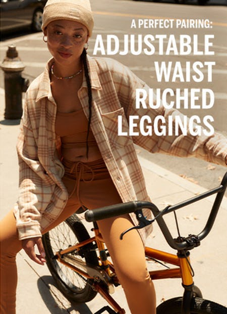 A Perfect Pairing: Adjustable Waist Ruched Leggings from Victoria's Secret