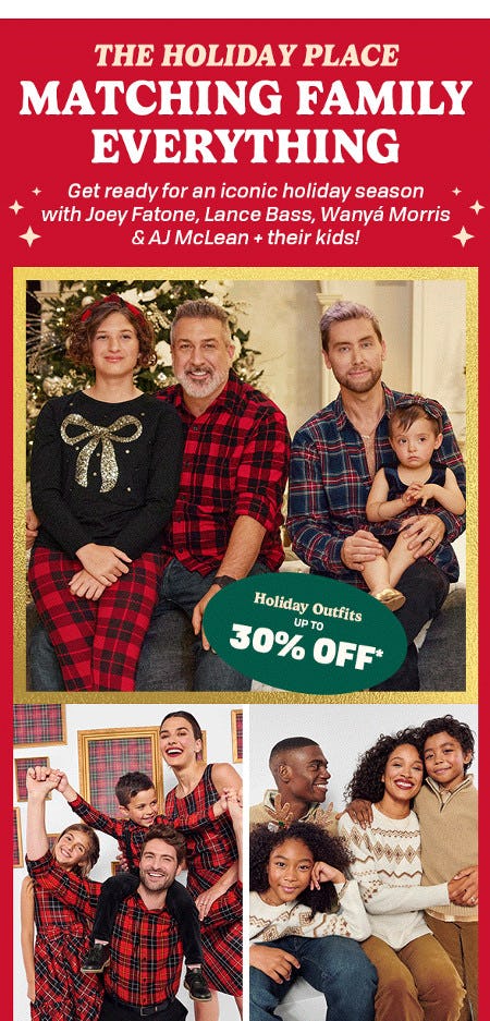 Holiday Outfits Up to 30% Off from The Children's Place Gymboree