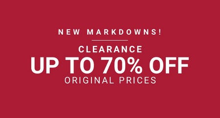 Clearance Up to 70% Off Original Prices from Men's Wearhouse