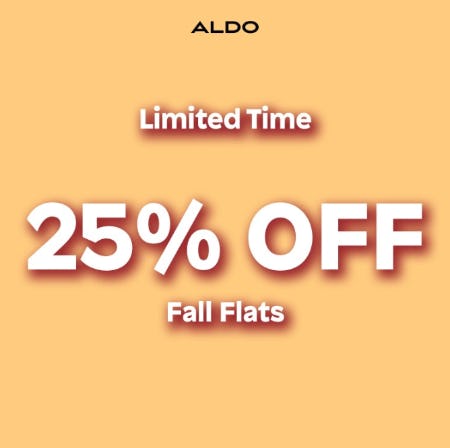 25% Off Fall Flats from ALDO