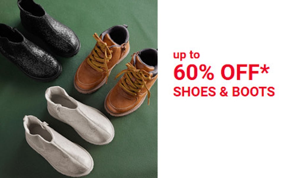 Up to 60% off Shoes and Boots