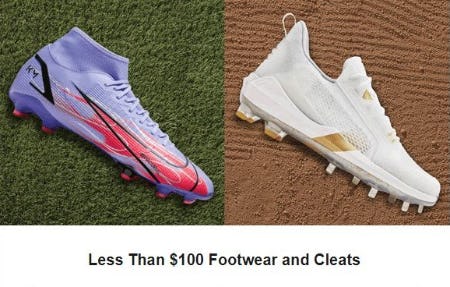 Less than $100 Footwear and Cleats from Dick's Sporting Goods