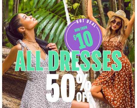 50% Off All Dresses from Charlotte Russe