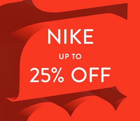Nike Up to 25% Off