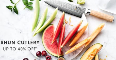 Shun Cutlery up to 40% Off from Williams-Sonoma