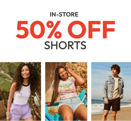 50% Off Shorts