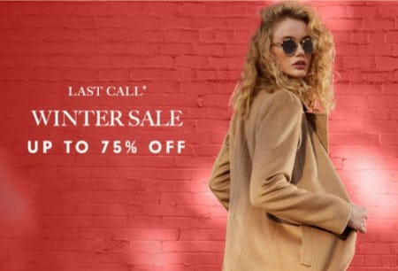 Last Call Winter Sale Up to 75% Off