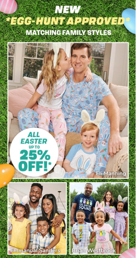 All Easter Up to 25% Off