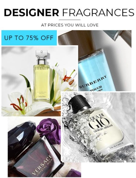 Designer Fragrances Up to 75% Off from Perfumania                              