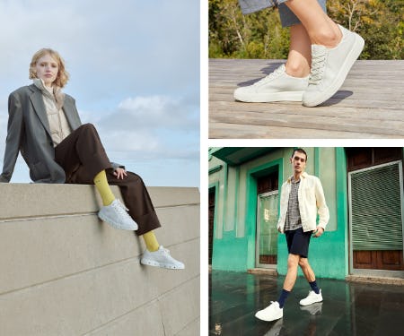 Fresh, White Sneakers Always Work from ECCO