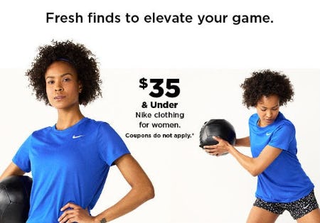 $35 & Under Nike Clothing for Women from Kohl's                                  