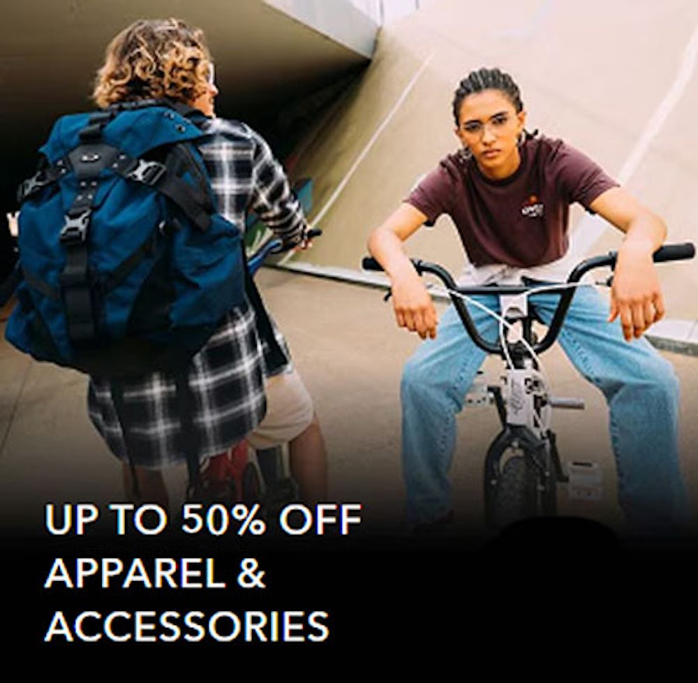Up to 50% Off Apparel & Accessories