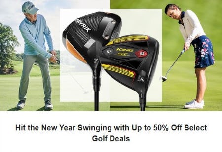Up to 50% Off Select Golf Deals
