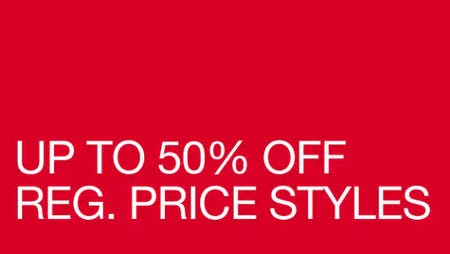 Up to 50% Off Reg. Price Styles from Gap