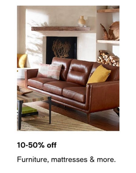 10-50% Off Furniture, Mattresses and More