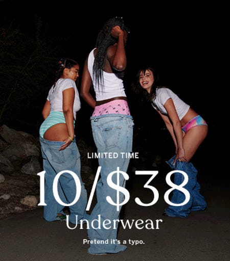 10 for $38 Underwear