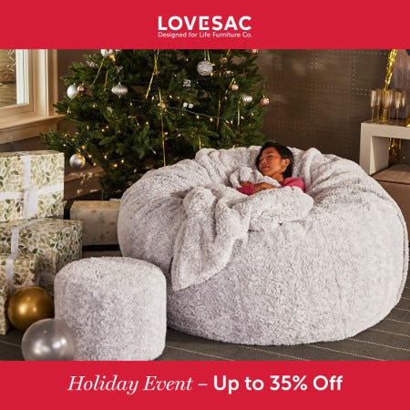 Holiday Event from Lovesac Designed For Life Furniture Co