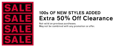 Extra 50% Off Clearance from Express
