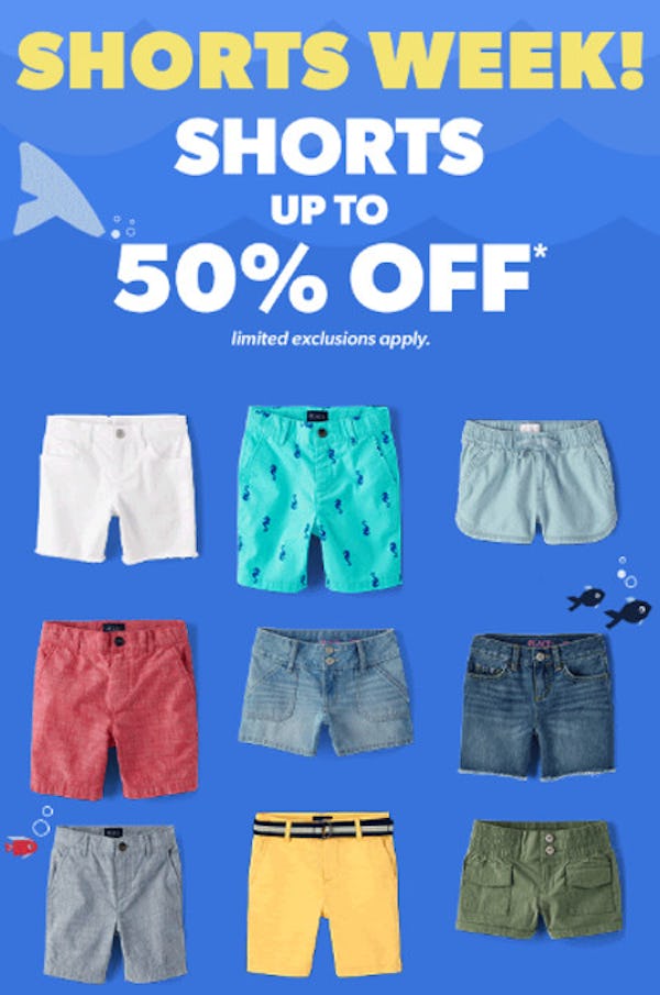 Shorts Up to 50% off